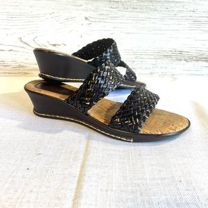 Florenzato sandal black leather size 41